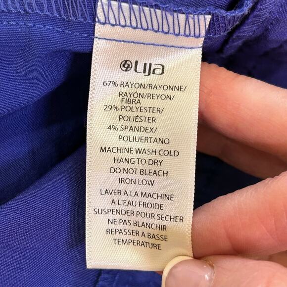 Lija Womens Royal Blue High Rise Golf Bermuda Shorts Size 10 - Picture 6 of 7